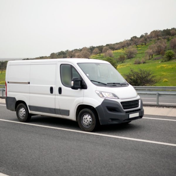 Van mockup isolated concept, Truck mock up